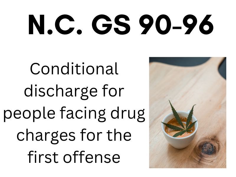 North Carolina GS 90-96- Conditional Discharge for First Offense Drug Charges
